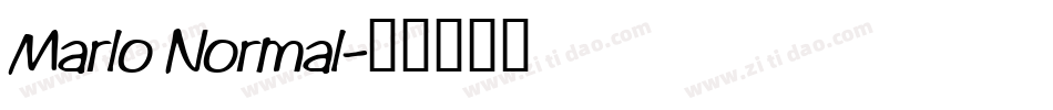 Marlo Normal字体转换